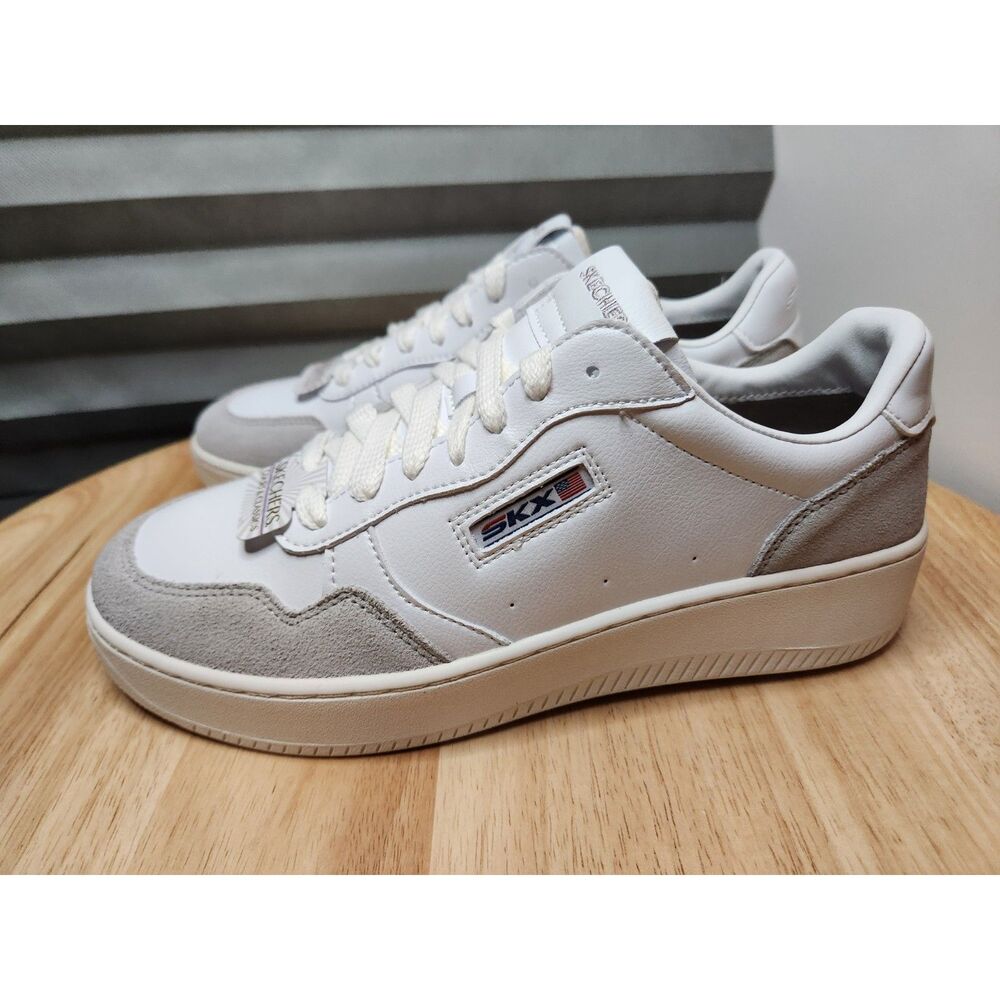 Skechers Sport Court Women’s White Sneakers Size 10